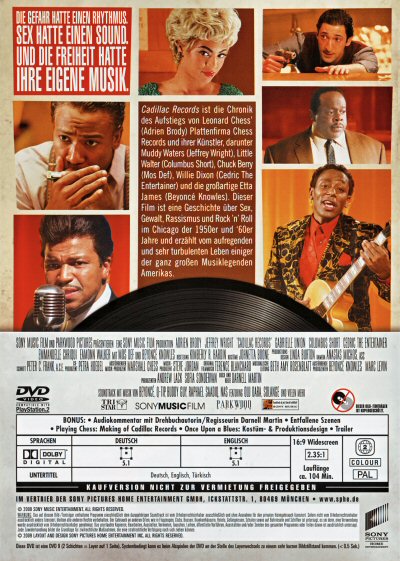 cadillac records dvd