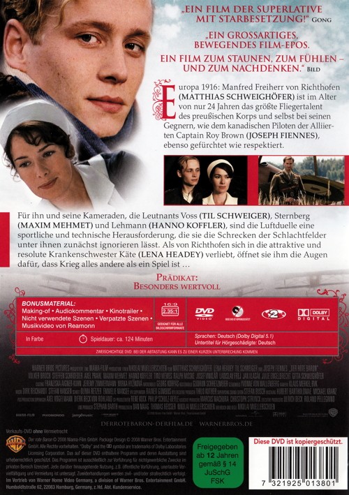 Film Der rote Baron [DVD] von Nikolai Müllerschön gebraucht kaufen bei  Melando Schweiz