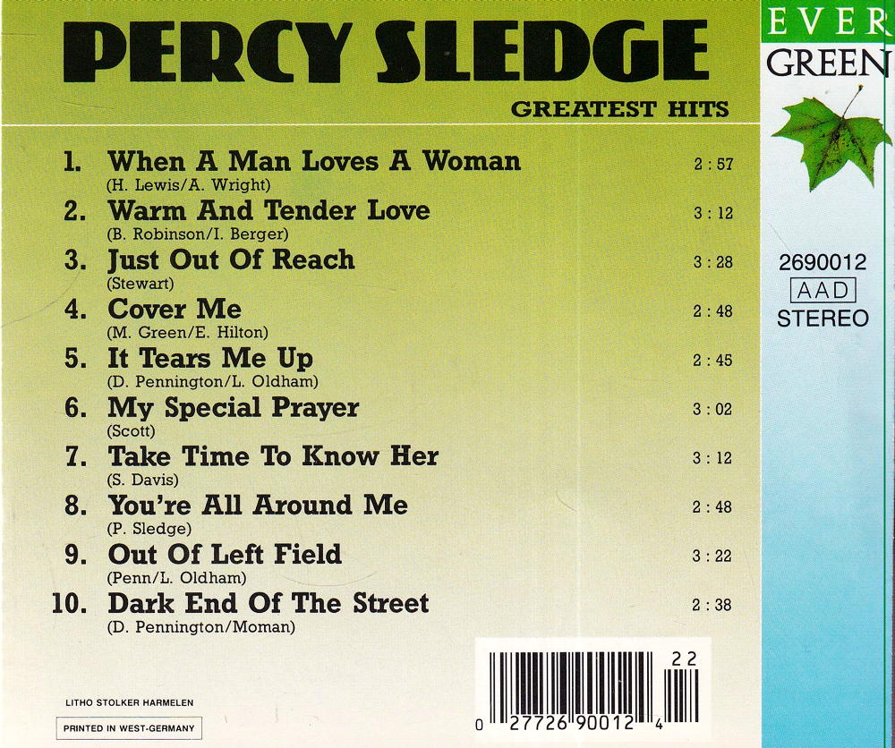 Musik Greatest Hits [CD] von Percy Sledge gebraucht kaufen bei Melando  Schweiz