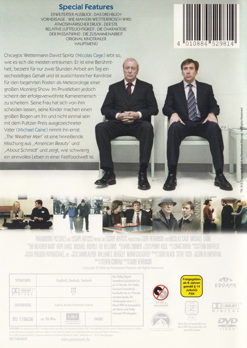 Film The Weather Man [DVD] von Gore Verbinski gebraucht kaufen bei Melando  Schweiz
