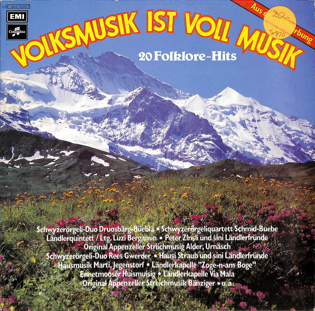 Acheter des Musique Volksmusik ist voll Musik [Vinyl] de Various d'occasion  | Melando Suisse