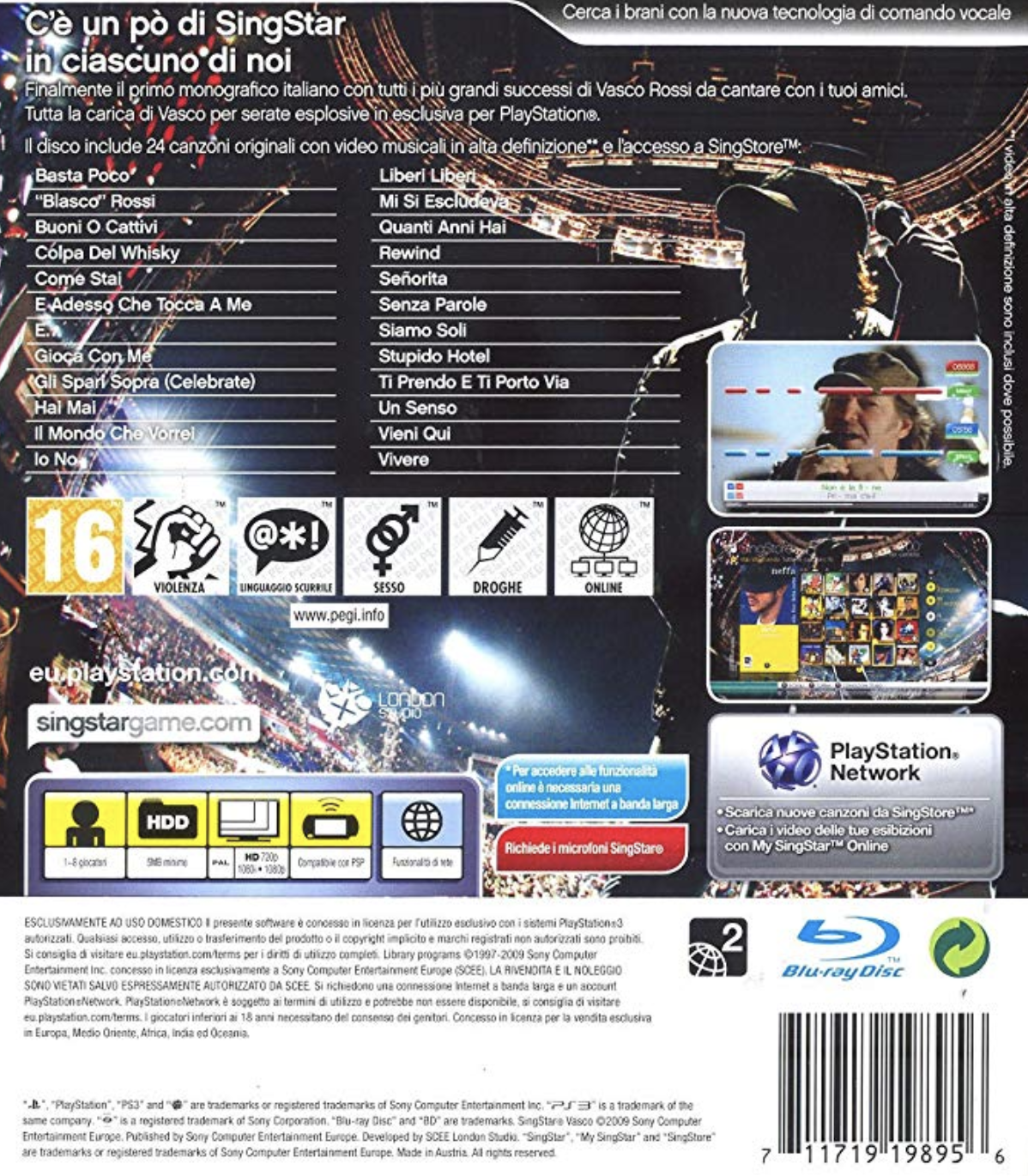 Game SingStar VASCO ROSSI [Sony PlayStation 3] gebraucht kaufen bei Melando  Schweiz