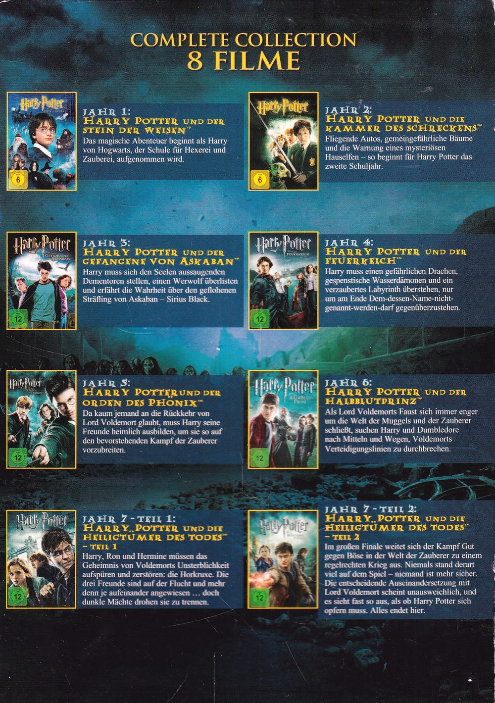 Film Harry Potter - Complete Collection [DVD] von Chris Columbus gebraucht  kaufen bei Melando Schweiz
