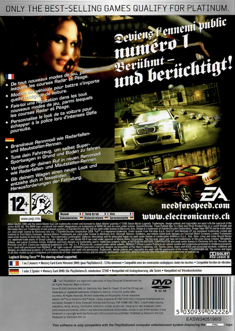 Game Need for Speed - Most Wanted [Sony PlayStation 2] gebraucht kaufen bei  Melando Schweiz